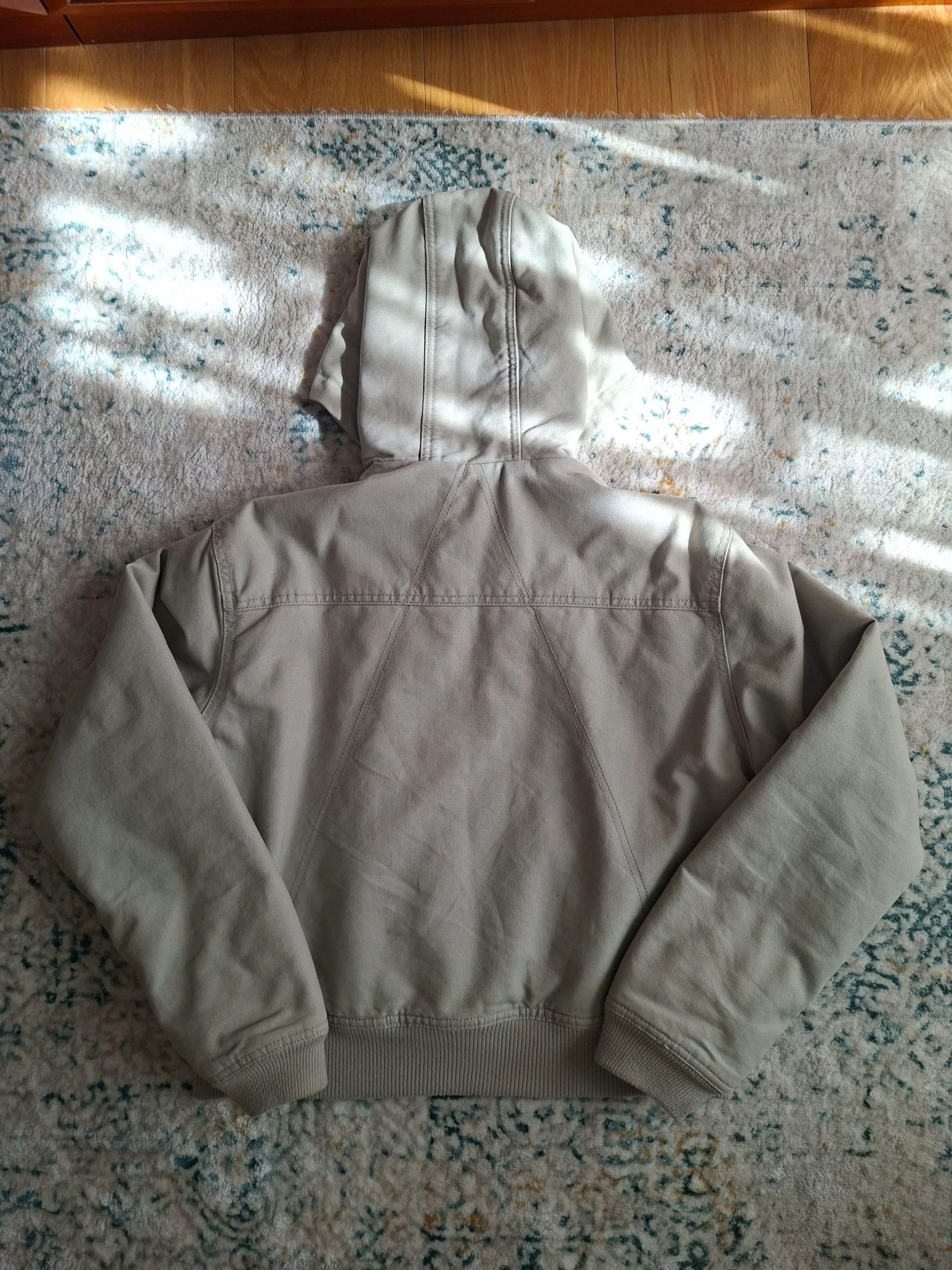 Cazadora vaquera vintage beige talla S – photo 6